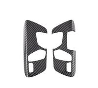 SWVYDC Cubierta Panel Consola Ajuste para X2 F39 X1 F48 2022-2020, Ajuste de Asiento de Coche, Perilla de Interruptor, Cubiertas embellecedoras, moldura Interior(A Carbon Fiber Look)