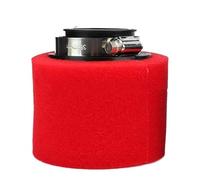 SWVYDC Filtro de Aire Apto para ciclomotor, Scooter, Dirt Pit Bike, Motocicleta, 35mm, 38mm, 42mm, 45mm, 48mm, 50mm, 60mm, Filtro de Aire de Espuma, Esponja limpiadora(Straight-60mm-Red)