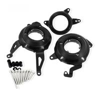 SWVYDC Moto Autopista Barras Choque Ajuste para Honda CB650R Protector de Choque Cubierta de estator de Aluminio Marco Deslizante Cubierta de Arranque de Motor(Black)