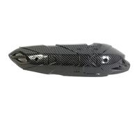 SWVYDC Protector de Escape Embellecedor de Tubo de Escape de plástico ABS con impresión de Fibra de Carbono, Compatible con Yamaha NMAX155 2020 Motocicleta Tubo Protector