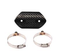 SWVYDC Protector de Escape Protector de Tubo de Escape para Motocicleta, Protector térmico de silenciador con Pegatina Universal Motocicleta Tubo Protector(S-YO Sticker)