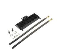 SWVYDC Radiador de Aceite Kit de Enfriador de Aceite para Motocicleta, Enfriador de Agua Universal, Mini Moto Pit Dirt Bike, radiador de Motocicleta Enfriador de Aceite de transmisión(Black M8)