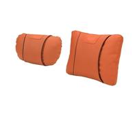 SWVYDC Reposacabezas Lumbar para Coche, Compatible con Land Rover, Range Rover, Freelander, Defender Sport, Evoque, 3 y 4 Asientos.(1 Set Orange)