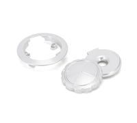 SWVYDC Tapa del Tanque Ajuste para BMW R NINET Pure RNINET Racer R NineT Scramble Urban G/S R9T Motocicleta CNC Tapa de Tanque de Combustible Protector Tapon Deposito Combustible(Silver)