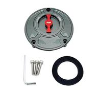 SWVYDC Tapa del Tanque Tapa de Tanque de Combustible CNC Motocicleta Compatible con Yamaha YZF R1 R3 R25 R6 R125 250 2010-2023 Tapon Deposito Combustible(Gray Red)