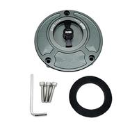SWVYDC Tapa del Tanque Tapa de Tanque de Combustible CNC Motocicleta Compatible con Yamaha YZF R1 R3 R25 R6 R125 250 2010-2023 Tapon Deposito Combustible(Gray Black)