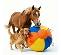 SWYIVY [Cover Only - Funda de bola de juguete para perros de 22 pulgadas con correas, pelota de pastoreo interactiva para perros y caballos grandes, juguete de enriquecimiento de pastos de granja