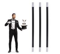 SWYSGS 3 Pcs barrita magica niños Varita Magic Wand Herramienta Mágica Divertida Negro y Blanco Varita Mágica Divertida Palillo de Mágico para Niños Varita Mágica de Mago para Fiesta varita mago