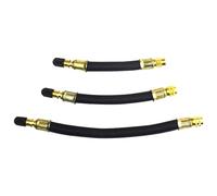 SWYSGS Extensión de Válvula,Adaptador de Extensión de Válvula de Neumático,100mm/120mm/140mm Válvula de Neumático Flexible,3Pcs Extensor de Válvula Extensión de Vástago,Moto,Bicicleta