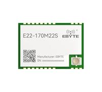SX1262 - Transmisor inalámbrico Lora de 170 MHz SPI CDEBYTE E22-170MxxS 22-33dBm largo alcance 6-16 km TXCO SMD de baja potencia FSK y GFSK PA+LNA integrado (170 m, 22 dbm, 5 km)