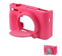 SX730 SX740 Funda para Cámara, Delgada Antiarañazos Silicona Funda Protectora para Cámara Suave Funda para Cámara Digital Compatible con Cámara Canon PowerShot SX740 SX730 HS (Rosa Rojo)