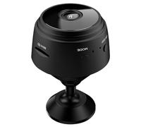 SXBCyan A9 WiFi Mini Camera HD 1080p Wireless Video Recorder Voice Recorder Security Monitoring Camera Smart Home For Infants and Pets (Color : Black)
