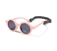 SXBCyan Gafas De Sol Redondas Polarizadas For Bebés De 0 A 36 Meses, Tonos De Goma Flexibles con Correa For Niños Pequeños Recién Nacidos (Color : Pink)