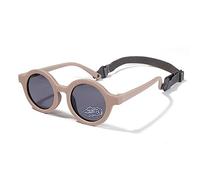 SXBCyan Gafas De Sol Redondas Polarizadas For Bebés De 0 A 36 Meses, Tonos De Goma Flexibles con Correa For Niños Pequeños Recién Nacidos (Color : Coffee)