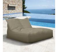 SXBCyan Sillón Puff Impermeable For Exteriores, Resistente A La Intemperie, Sin Relleno, Impermeable, Funda Oxford For Jardín, Playa, Piscina, Flotante, For Adultos(2 Seat-Dark Sand)