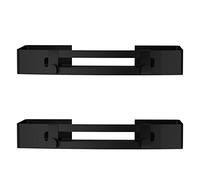 SXCDD Estante de ducha cuadrado negro, estante de ducha de aluminio, estante de aluminio, pegamento para pared colgante, estante de champú
