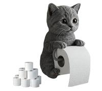 SXDHOCDZ Portarrollos de Papel higiénico con Forma de Gato, Resistente a arañazos, Disponible en Varios Estilos, Ideal para baño, Cocina, decoración del hogar.(B,22 * 16 * 12cm)