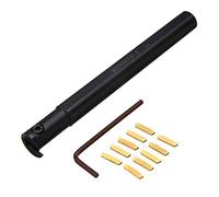 Sxdluzi 10 piezas Mgmn200 inserto de carburo duro + 1 unidad de alta fuerza de sujeción Mgivr2016-2 torno, herramienta de torneado + llave fresadora accesorios