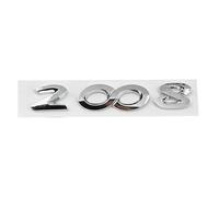 SXDZHK Coche Emblema para Peugeot 2008 2013-2019, Insignia Pegatina Adhesivo para Maletero Capó Delantero y Trasero Logo de Decoración de Letras Carroceria Reemplazo Accesorios,Silver-2008