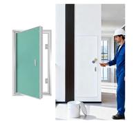 SXEVZOO Panel de Acceso Metálico con Apertura Hacia la Izquierda, 350 450 550mm Tapa Pintable para Huecos en Pared con Tirador, para Inspección de Cables y Tuberías(350x800mm)