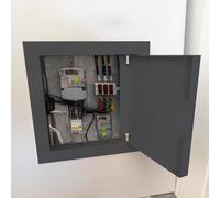 SXEVZOO Panel de Acceso Pequeño con Apertura Hacia Derecha y Puerta Magnética para Pared de 15x20/20x25/30x30/35x55cm Tapa Metálica para Trampilla de Inspección(Black,40x40cm)