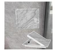SXEVZOO Panel de Acceso Pequeño de Metal Que se Abre Hacia Izquierda, Tapa Magnética para Orificio en Pared, Trampilla de Inspección Decorativa - 20x20/25x25/30x30cm(Light Gray Marble,20x20cm)