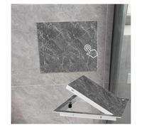 SXEVZOO Panel de Acceso Pequeño de Metal Que se Abre Hacia Izquierda, Tapa Magnética para Orificio en Pared, Trampilla de Inspección Decorativa - 20x20/25x25/30x30cm(Dark Gray Marble,30x30cm)