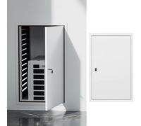 SXEVZOO Puerta Metálica de Acceso con Cerradura, 30×30/35×55/45×75/60×100cm Tapa para Trampilla de Inspección de Cables y Tuberías Que Oculta el Hueco en la Pared(60x60cm)