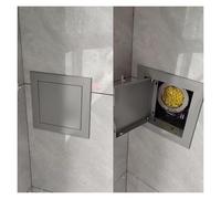 SXEVZOO Tapa de Acceso con Cierre a Presión para Huecos en Pared; Pequeño Panel de Acceso Metálico con Apertura Hacia Izquierda para Exteriores e Interiores(45x50cm)
