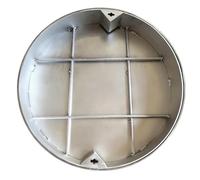 SXEVZOO Tapa De Registro Invisible De Acero Inoxidable Con Marco, Redonda Empotrada Tapa De Cámara De Inspección De Metal Para Pozos De Agua De Lluvia Y Fosas Sépticas Exteriores(Dia 53cm/21in)