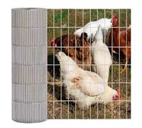 SXEVZOO Valla De Alambre De Gallinero, Agujero De Malla De 1'' x 4'' Malla Electrosoldada Galvanizada Malla Soldada, Rollo De Malla Metálica Cercado Para Jardín, Vegetales, Plantas(1.2x3m)
