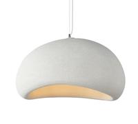 sxfcgs Lámparas colgantes de resina for isla de cocina, estilo Wabi-Sabi, creativas lámparas colgantes con forma de cúpula, decoración del hogar, accesorio de iluminación for comedor.(White a,40CM)