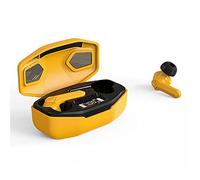 SXFJF Auriculares Inalámbricos Bluetooth 5.0, Auriculares Deportivos con Cancelación De Ruido Estéreo De Alta Fidelidad con Micrófono, Auriculares Impermeables IPX8 En El Oído,Amarillo