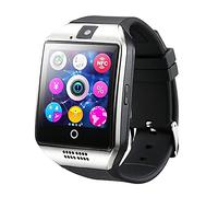 SXFJF Reloj Inteligente con Monitor De Actividad Física con Pantalla TFT LCD De 1,4 ", Reloj Inteligente con Frecuencia Cardíaca, Música, SIM Incorporada Y Tarjeta TF De 32 GB,Plata