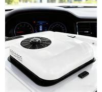 SXHEYUY Aire Acondicionado 12V 24V para Autocaravana, Refrigerante ya añadido DC RV CamióN Acondicionador Fit Remolque Autocaravana Tractor Rooftop A/C,Blanca,24v