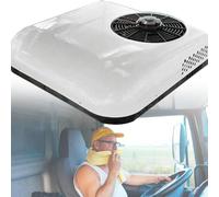 SXHEYUY Aire Acondicionado Camper, Aire Acondicionado Portatil Coche 12 V 24 V, Refrigerante Aire Acondicionado Portatil 12V Agregado, Adecuado Tanto,blanca,12v