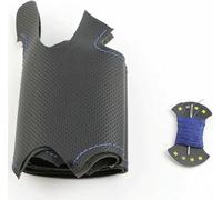 SXHLKJMF Funda de Volante de Piel sintética Negra, Cosida a Mano para Renault Megane 2 2003-2008 Kangoo 2008 Scenic 2 2003-2009