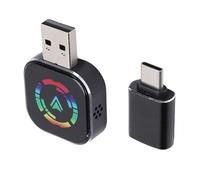 Sxhlseller 2 en 1 Adaptador de Automóvil Inalámbrico, el Dongle de Carplay Plug & Play Se Convierte Conectados a un Adaptador Inalámbrico e para Android Auto, con Tipo C a USB