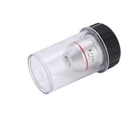 Sxhlseller 2X Lente Objetivo Acromático 195mm Cromado |Hilo RMS de 20,2 Mm de bajo Aumento para Microscopio Biológico, Vista de Campo Brillante