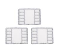 Sxhlseller 3 Alfombrillas Rectangulares para Cuentas con Escala de Centímetros y Rejilla, Bandeja de Fieltro para Hacer Joyas, Manualidades, Pulseras, Pendientes, Incluye Pinzas de Acero inoxidable.