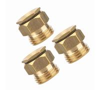 Sxhlseller 3 Boquillas de Nebulización Atomizadoras Ajustables G1/2, Cabezal Rociador de Riego de Jardín de Latón para Regar Plantas, Rociador de Niebla para Plántulas de Flores, Accesorios para