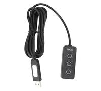 Sxhlseller 3 Keys USB Macro Programación Keypad Personalizable Multi-Command Keypad para Juegos con Baches Táctiles Braille Diseño para OS X