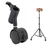 Sxhlseller 3 Paquetes Ruedas Giratorias de Lanzadores para Soporte de Luz, Ruedas Profesionales de Trípode con Freno, 360 ° Girando Silencioso y Piso Amigable, 16 Mm para Fotografía en