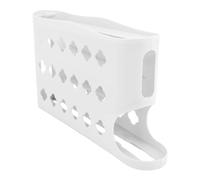 Sxhlseller 4 Niveles Organizador de Huevos para Refrigerador, 30 Huevos | Estante dispensador de huevos rodante que ahorra espacio con rieles protectores, compacto para refrigerador o encimera