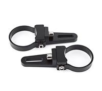 Sxhlseller Abrazadera de Soporte de Montaje en Tubo de 3 Pulgadas, Abrazaderas de Soporte de Barra Antivuelco, Abrazaderas de LED, con Almohadillas de Esponja para Automóviles, Camiones, SUV, (1,5