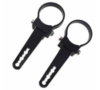 Sxhlseller Abrazadera de Soporte de Montaje en Tubo de 3 Pulgadas, Abrazaderas de Soporte de Barra Antivuelco, Abrazaderas de LED, con Almohadillas de Esponja para Automóviles, Camiones, SUV, (2