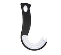 Sxhlseller Abrelatas Manual con Anillo |Herramienta de Fácil Apertura en Forma de Gancho para Comida para Perros, Sopa de Refrescos Enlatados, Frutas (blanco negro)