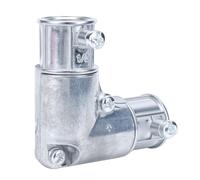 Sxhlseller Accesorio de Conducto de 90 Grados de 1/2 Pulgada, Codo de Extracción de Esquina Interior de Aleación de Zinc para Acoplamiento de Tubos Metálicos Eléctricos, Transición de Cableado