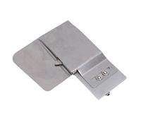 Sxhlseller Accesorio de Costura para Ajustadores de Puños, Guía de Costura de Puños de Metal para Máquina de Coser Plana Industrial, Plegadora de Tela Automática para Tapetas de Pretinas,