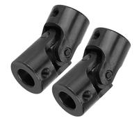 Sxhlseller Acoplamiento de Eje de Junta Universal 12 Mm ID 24 Mm OD 51 de Longitud, Conector de Junta en U de Acero de Aleación para Modelo de Automóvil, Barco, Robot, 2 Piezas de Transmisión del